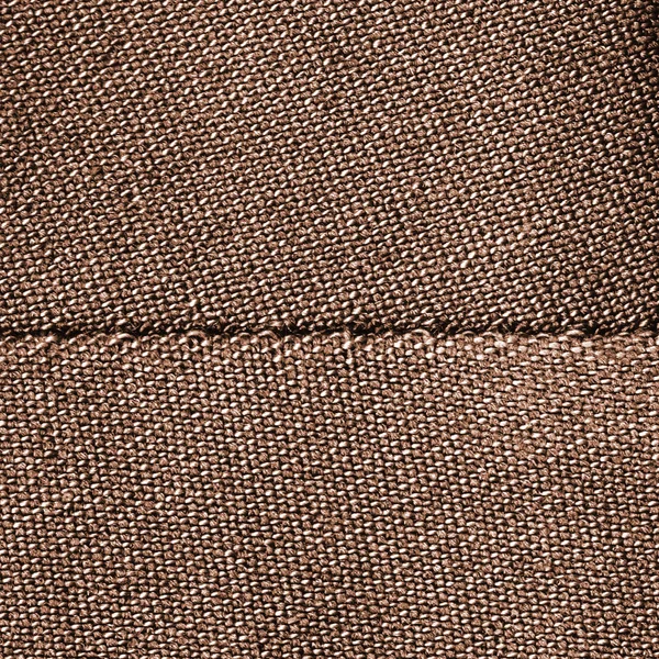 Kahverengi Tekstil Arka Plan Dikiş — Stok fotoğraf