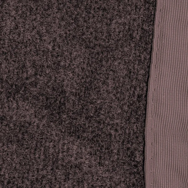 Tło z dwiema teksturami brązowy włókienniczych — Zdjęcie stockowe