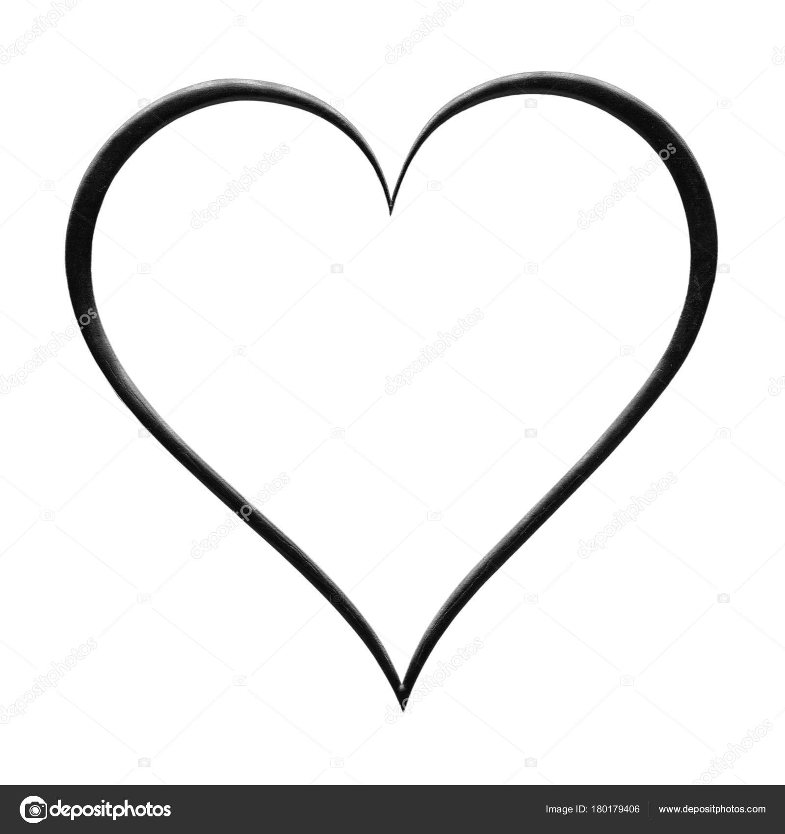 valentines border black and white