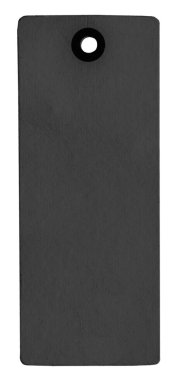 beyaz izole boş eski siyah karton etiket. Metniniz için kullanılabilir