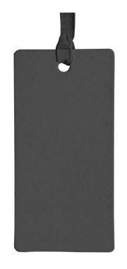 boş gri karton etiket üzerinde beyaz izole 