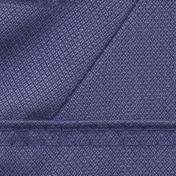 Mavi Tekstil Arka Plan Dikişleri — Stok fotoğraf