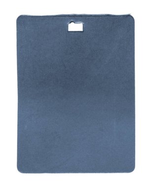 beyaz izole mavi karton etiket