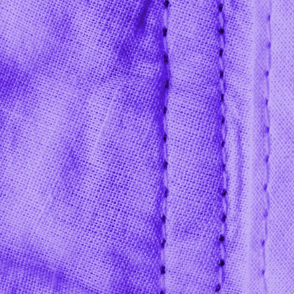 Смятый Фиолетовый Текстильный Фон Швы — стоковое фото