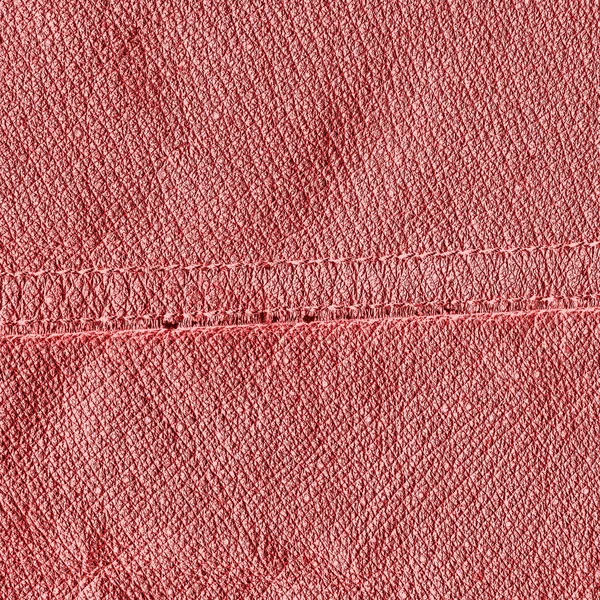Red Leather Background Seam Useful Background — Stock Photo, Image