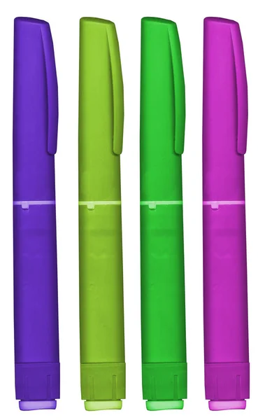 Set Hypodermic Syringes Different Colors — Stock Photo, Image