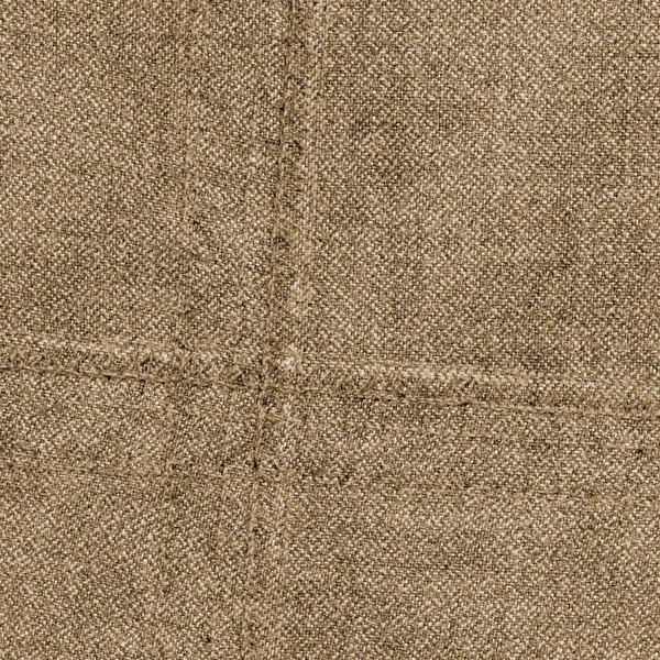 Beige Old Dirty Denim Texture Seams Useful Background — Stock Photo, Image