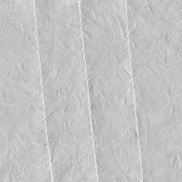 縫い目で飾られた白い革バック グラウンド — ストック写真