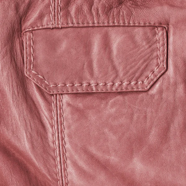 Fragment of red women's leather trousers — Stock Photo, Image