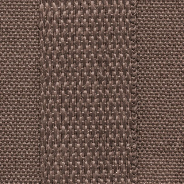 Brauner Textiler Hintergrund Mit Zwei Unterschiedlichen Texturen — Stockfoto