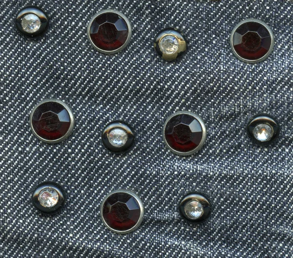 Arka Plan Olarak Gri Mavi Konuda Düğmeleri — Stok fotoğraf