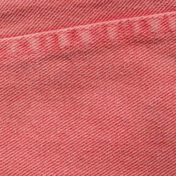 Textura têxtil vermelha como fundo, costura — Fotografia de Stock