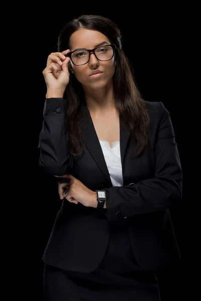 Mulher de negócios confiante bonita — Fotografia de Stock