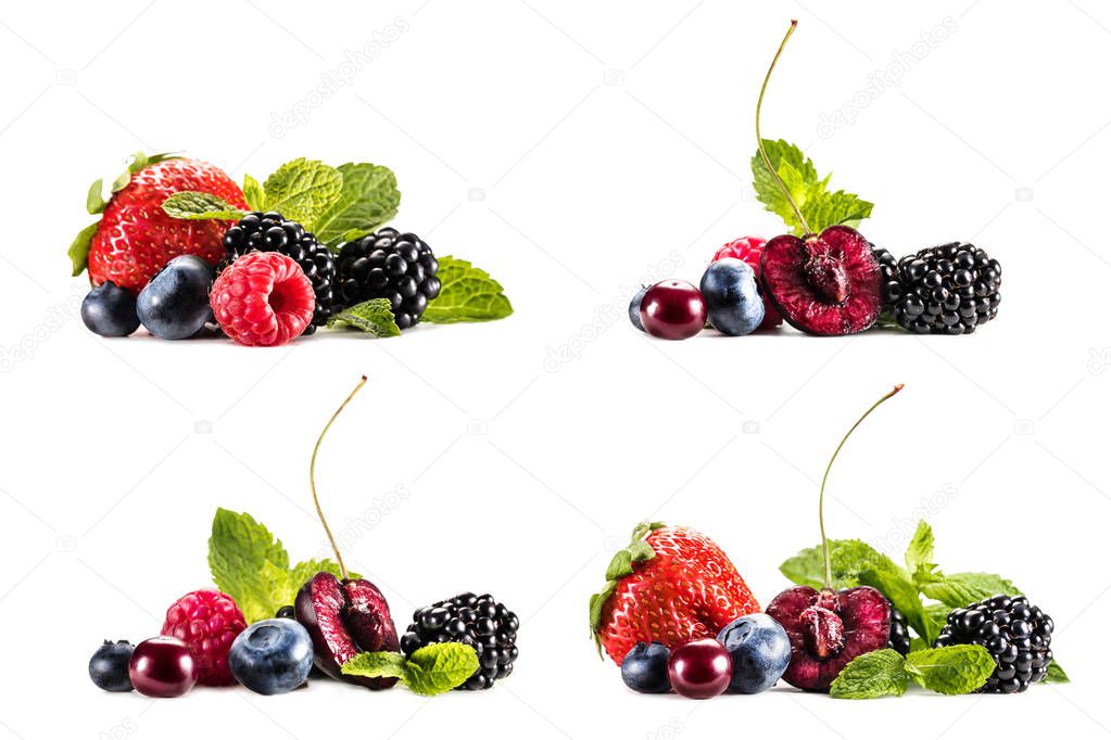 piles of various berries