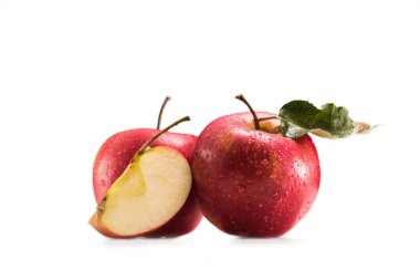 fresh ripe apples clipart