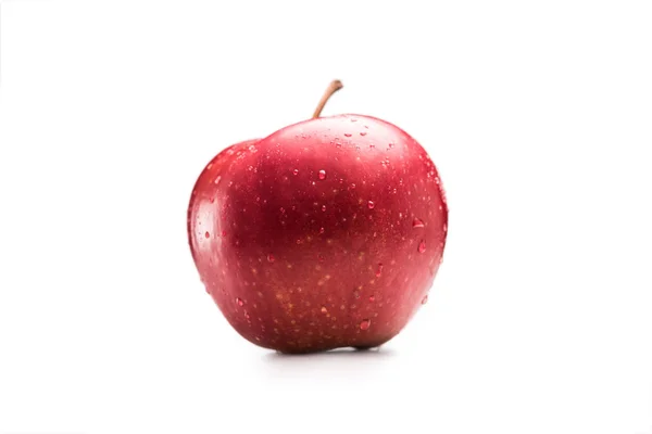 Ripe apple with water drops — Stock Photo, Image