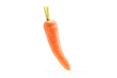 single fresh ripe healthy carrot clipart