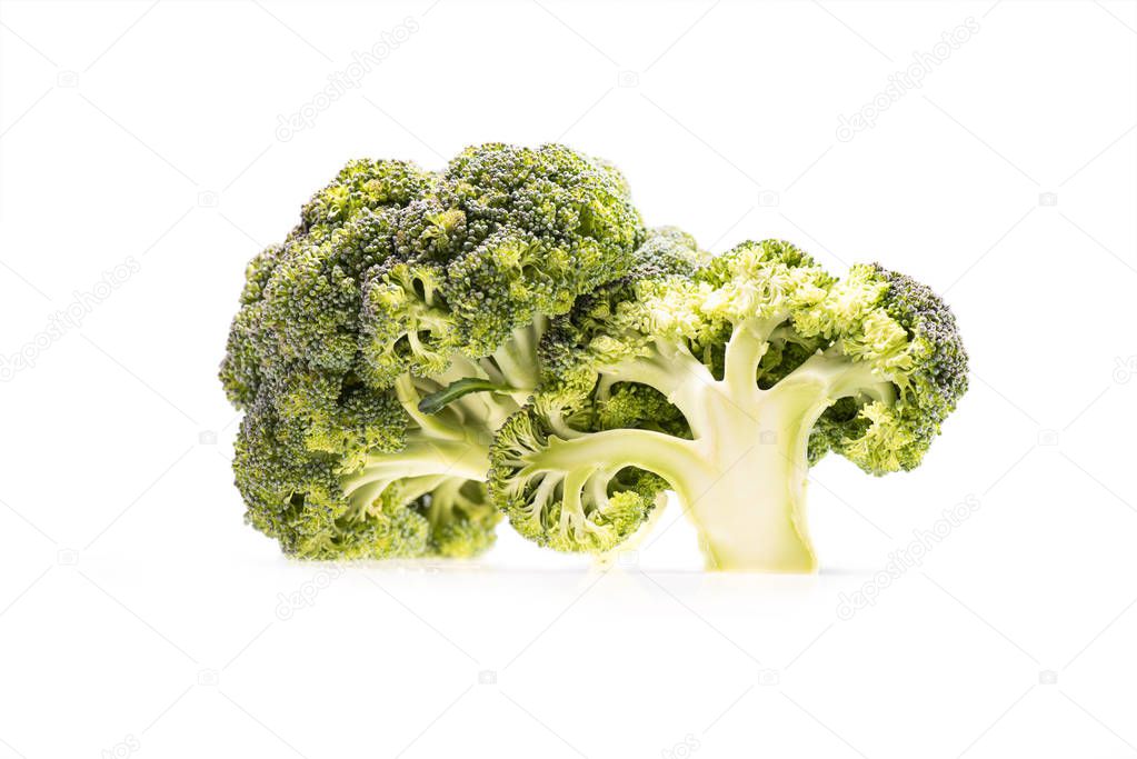 healthy ripe broccoli branches