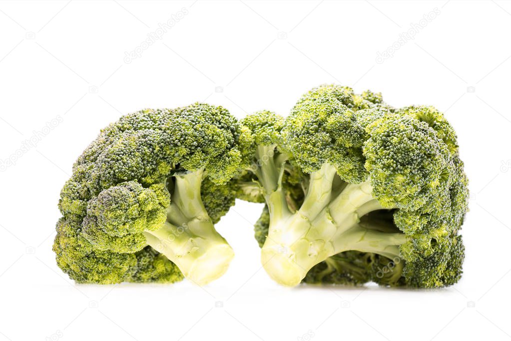 healthy ripe broccoli branches