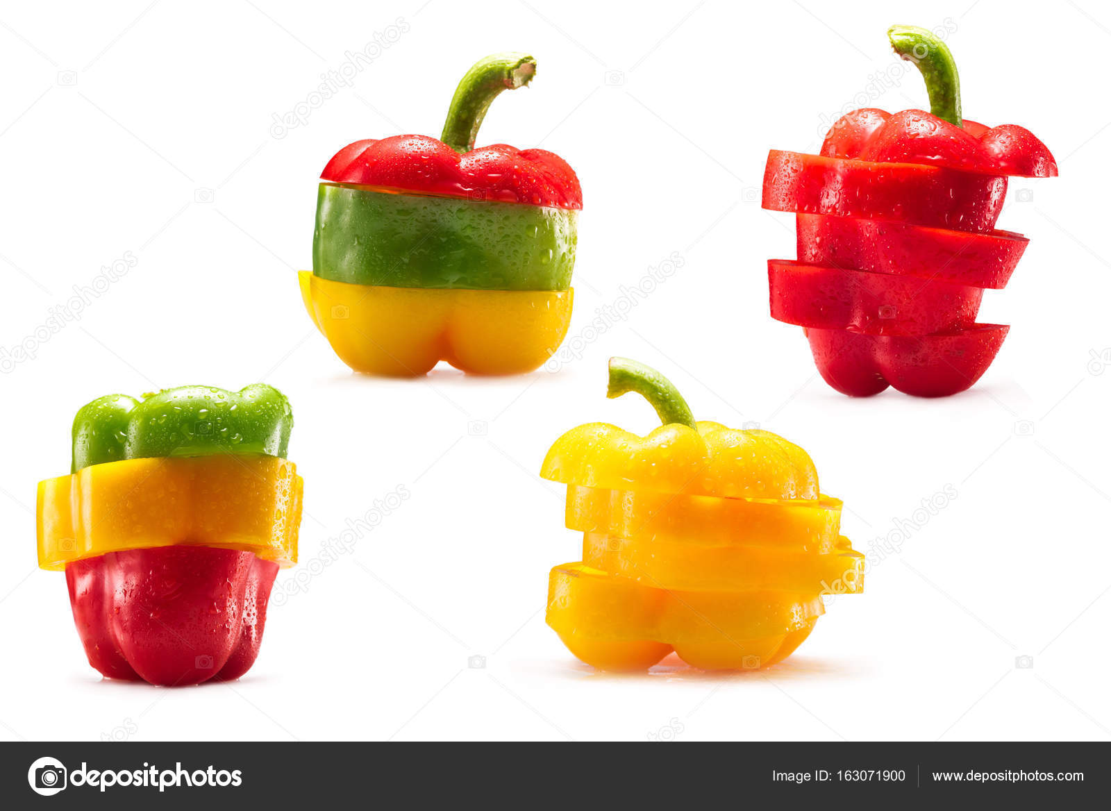 Collection of bell peppers — Stock Photo © VadimVasenin 163071900