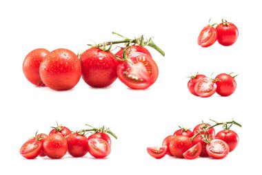 collection of cherry tomatoes clipart