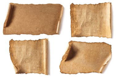 çeşitli boş antik belgeler
