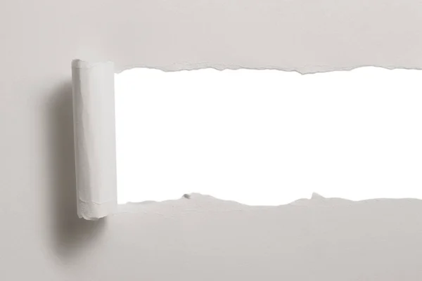 Texture de papier déchiqueté blanc — Photo