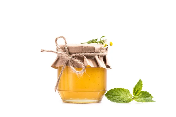 Honey and mint — Stock Photo, Image