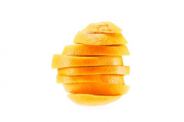 taze dilimlenmiş portakal