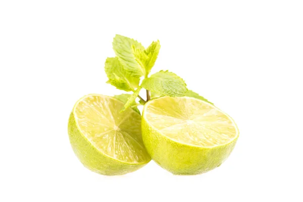 Fresh halved lime — Stock Photo, Image