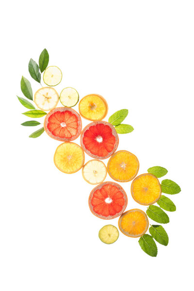 citrus fruits and leaves