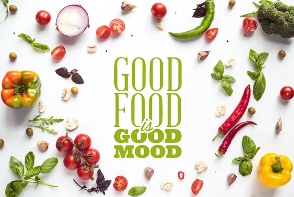 Fresh vegetables and herbs — Stock Image Fresh vegetables and herbs Stock Photo