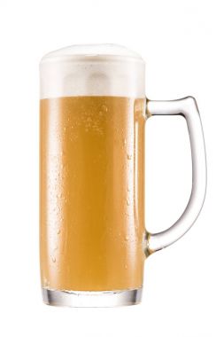 soğuk bir bira bardağı