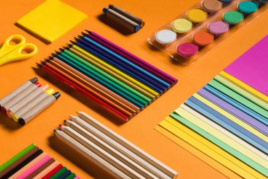 colorful pencils clipart