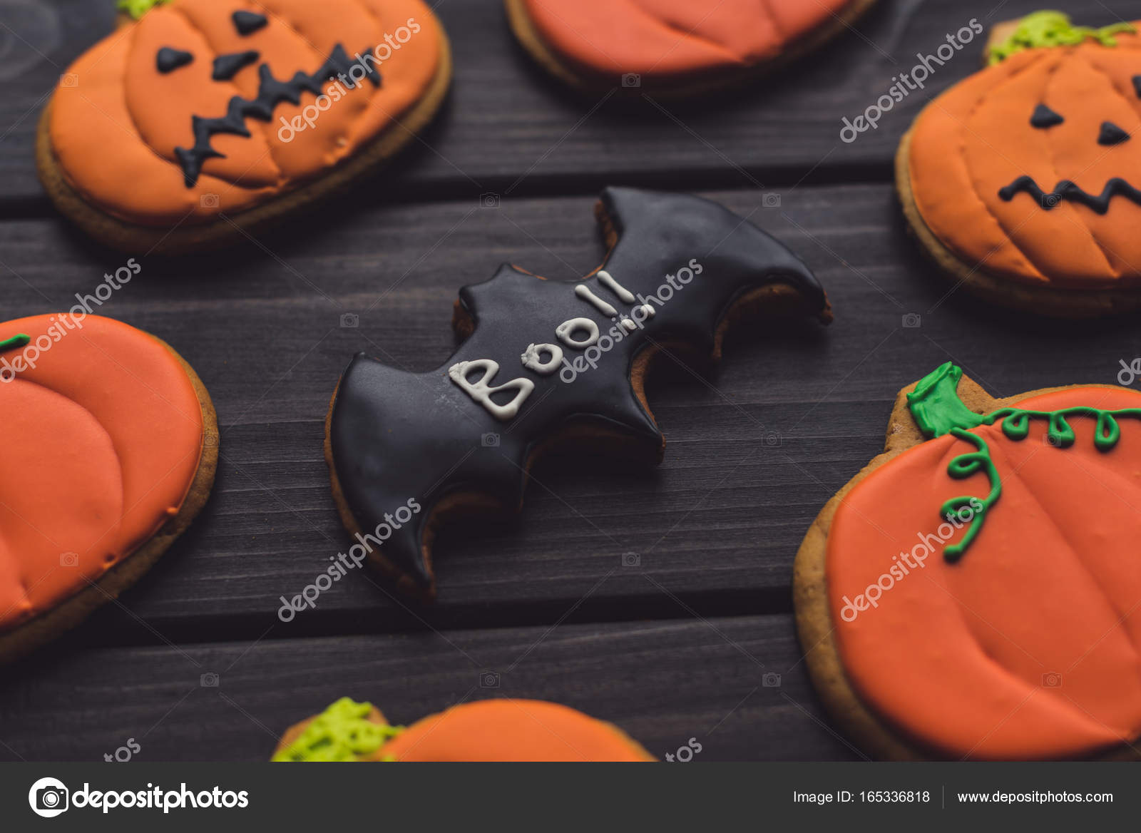 Ev yapımı halloween kurabiye Stok fotoğrafçılık ©VadimVasenin