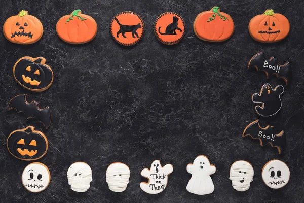 Homemade Halloween cookies — Stockfoto