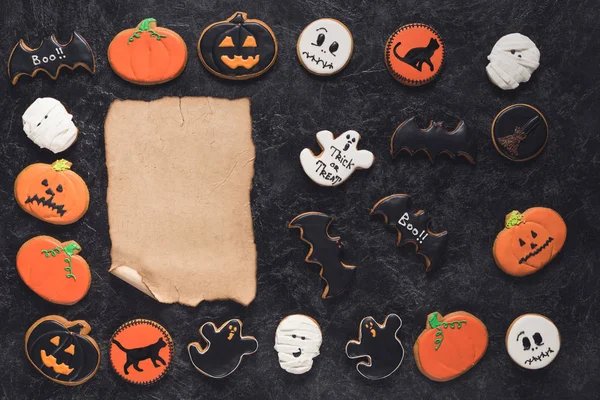 Biscotti di Halloween fatti in casa — Foto Stock