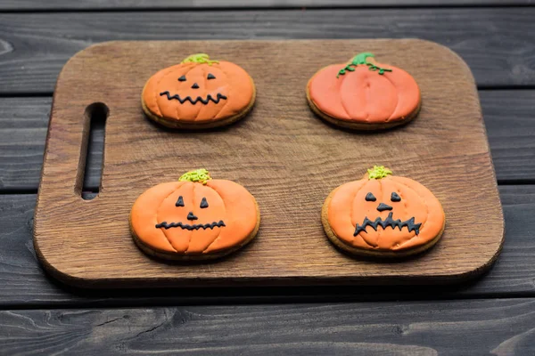 Composition of halloween cookies — Stock Photo, Image