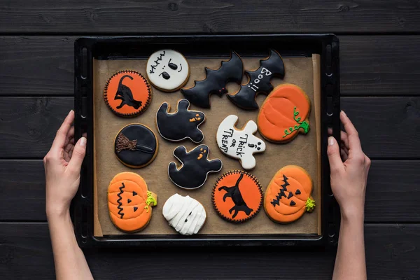 Хеллоуїн печиво — стокове фото