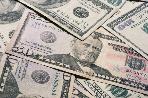 Dollar biljetten achtergrond — Stockfoto