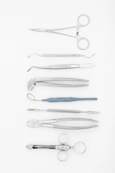Conjunto de instrumentos dentários — Fotografia de Stock