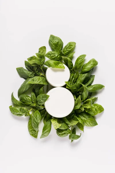 Organic mint cream — Stock Photo, Image