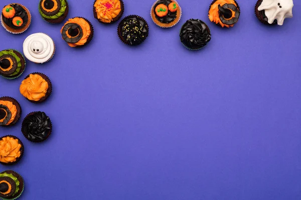 Dekoratif Cadılar Bayramı cupcakes