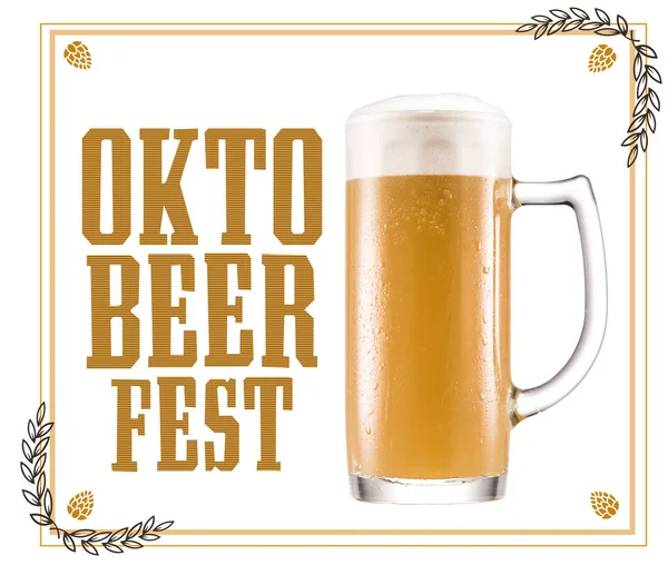 soğuk bir bira bardağı