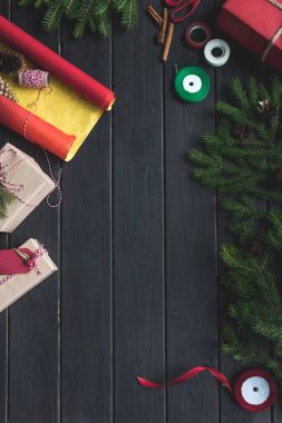 Noel hediyeler kompozisyon