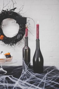 mumlar ve halloween süslemeleri