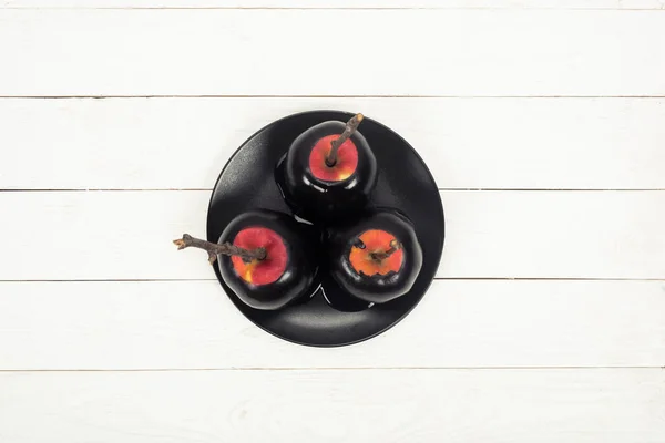 Halloween apple dessert — Stock Photo, Image