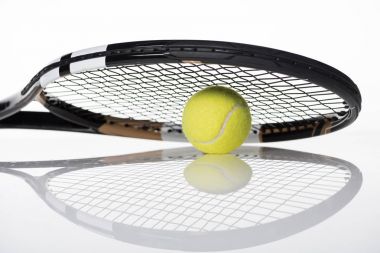 Tennis ball and racket  clipart