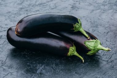 ripe eggplants clipart