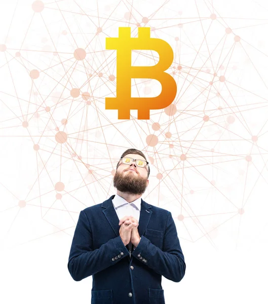 Bitcoin Symbool — Stockfoto